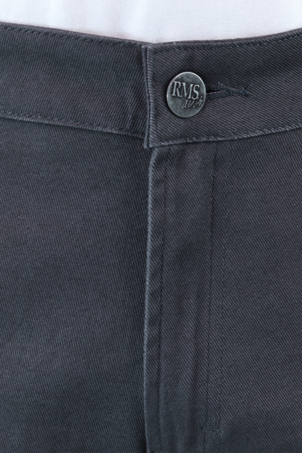 Pantalón Color Gris De Corte Slim Fit Gabardina Algodón Para Hombre